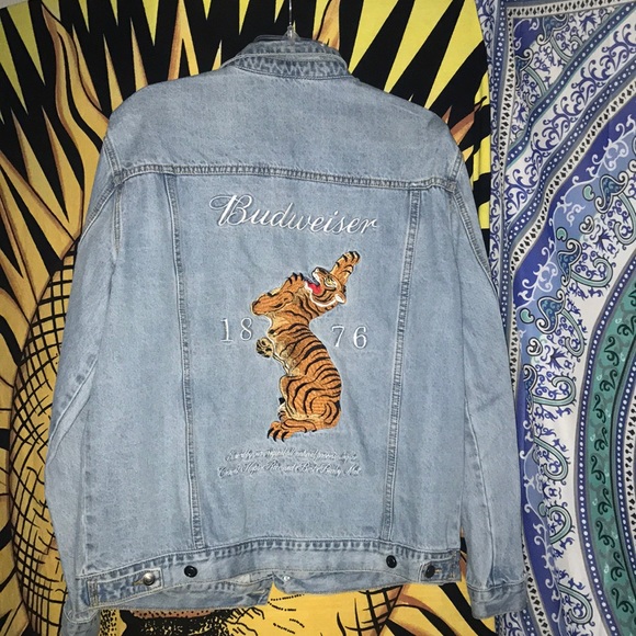 budweiser jean jacket